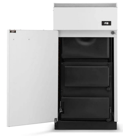Kuchnia węglowa piec kominek z płaszczem wodnym CO 10-12kW (kolor: biały, średnica wylotu spalin: 120 mm) - spełnia anty-smogowy EkoProjekt 99681704