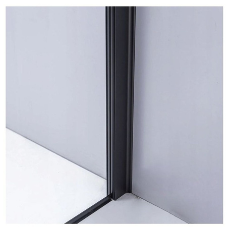 Kabina prysznicowa 90x90 szkło 6mm kwadrat czarna 23178196