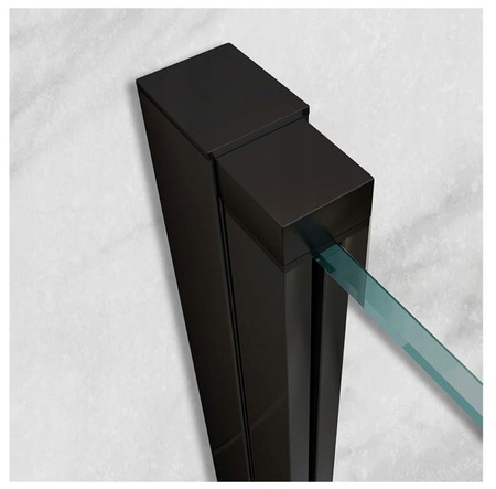 Kabina prysznicowa 80x80  black składana 6mm 23178210