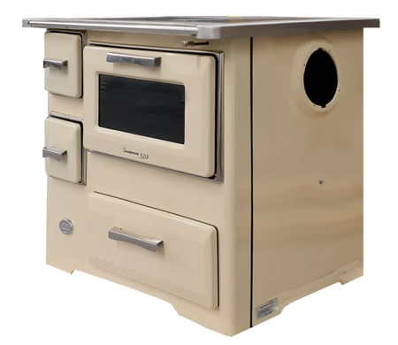 Kuchnia, angielka z piekarnikiem 7kW na drewno, bez płaszcza wodnego (kolor: kremowa) 50082688