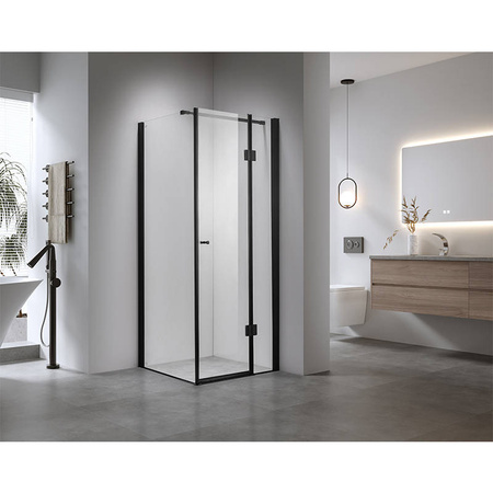 Kabina prysznicowa kwadratowa Czarna Black 90x90 szkło 6mm 23180044