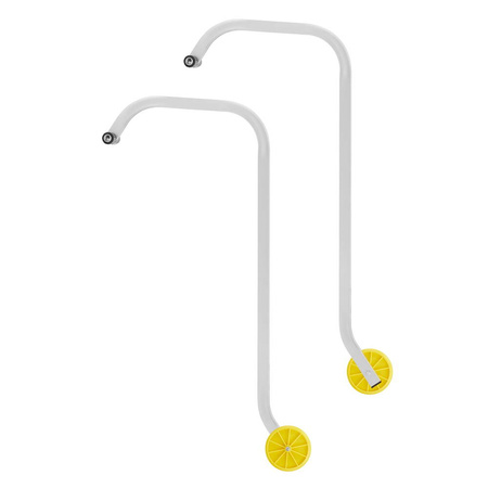 Drabina aluminiowa profesjonalna ALOSS FORTE 3x15 (wysokość robocza: 12,35m) + Aluminiowy uchwyt na kalenicę dach uniwersalny adaptacja 99682798
