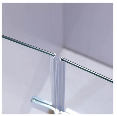 Drzwi prysznicowe 90 składane ścianka szkło 6mm 23178184