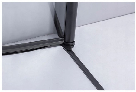 Kabina prysznicowa 90x90 szkło 6mm czarna 23178185