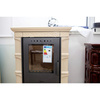Piec kaflowy kominek koza 6kW (kolor: ivory) - spełnia anty-smogowy EkoProjekt 48279118