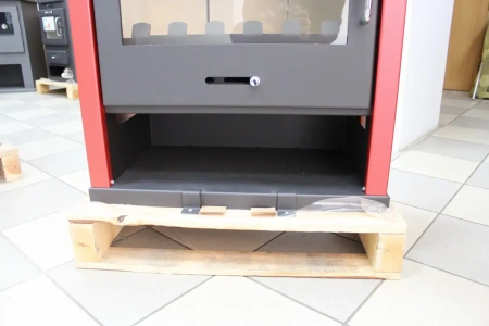 Piec piecyk kominek na drewno 13kW (kolor: czerwony) - spełnia anty-smogowy EkoProjekt 48280255