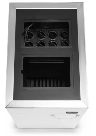 Kuchnia węglowa piec kominek z płaszczem wodnym CO 10-12kW (kolor: biały, średnica wylotu spalin: 120 mm) - spełnia anty-smogowy EkoProjekt 99681704