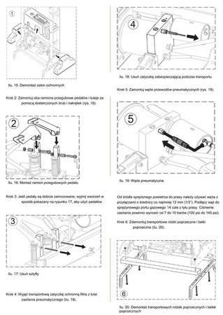 Hydrauliczna prasa warsztatowa wzmocniona z pompą ręczną lub pedałem Unicraft (siła nacisku: 50 t) 32269562