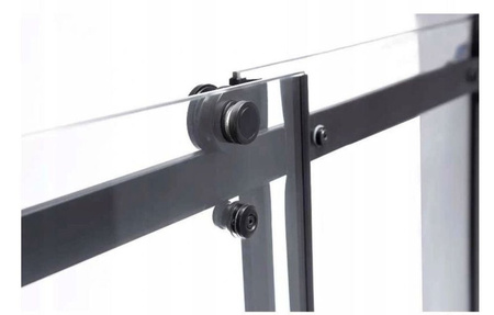 Kabina prysznicowa czarna 100x80 szkło 8mm 23178201