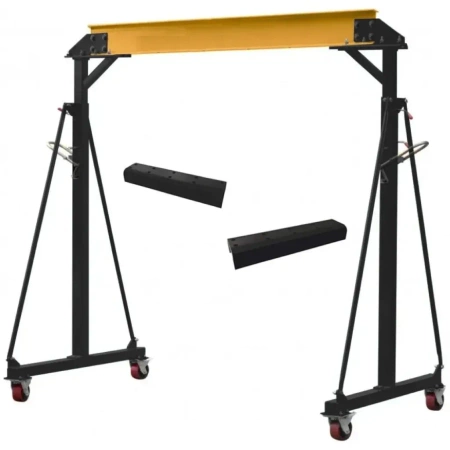 Suwnica bramowa z zestawem rozszerzenia (udźwig: 1000 kg, szerokość: 2300 + 200 mm, wysokość: 2500 - 3600 mm) + wciągarka linowa z wózkiem elektrycznym TRETOS Force 20m (udźwig: 500/990 kg, wysokość podnoszenia: 20m / 10m) 02883279