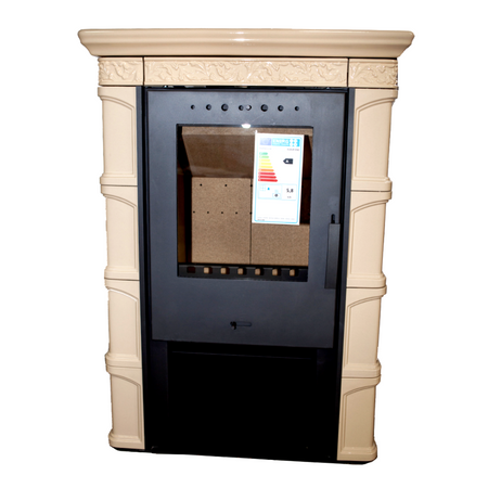 Piec kaflowy kominek koza 6kW (kolor: olive) - spełnia anty-smogowy EkoProjekt 48279122
