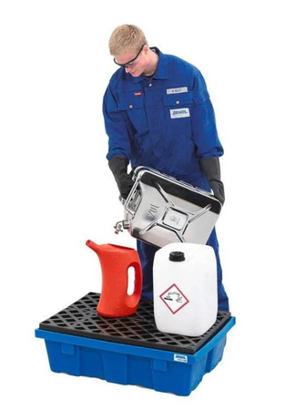 Wanna na małe pojemniki z polietylenu (PE), z kratą z PE, 60 l 72279197