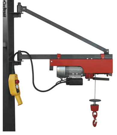 Wciągarka elektryczna linowa budowlana + lina 30m + sterowanie ręczne 1,5m (udźwig: 150 kg) 08126407
