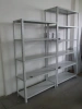 Regał metalowy bez osłon i przegród, standardowy, 6-półkowy (wymiary: 2000x955x425 mm) 16083231