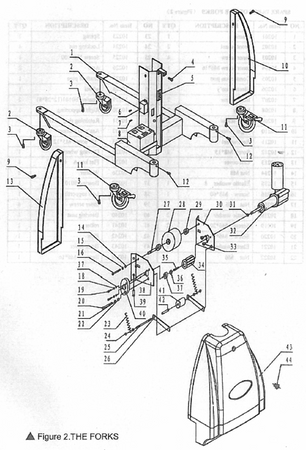 Wózek podnośnikowy z podestem elektryczny GermanTech (max wysokość: 1550 mm, udźwig: 150 kg) 99724810