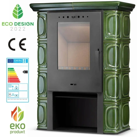 Piec wolnostojący 6-10kW (kolor: zielony) spełnia anty-smogowy EkoProjekt 99682191