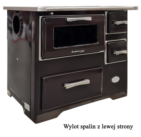 Kuchnia, angielka z piekarnikiem 7kW na drewno, bez płaszcza wodnego (kolor: brązowy) 50082887