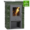 Piec kaflowy kominek koza 5,8kW (kolor: brown) - spełnia anty-smogowy EkoProjekt 48279111