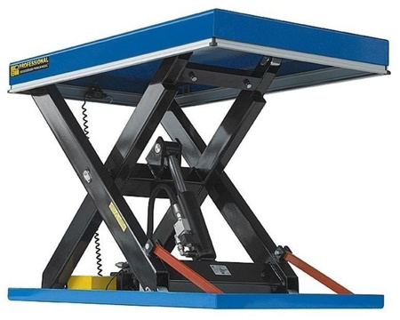 Podnośnik, podest nożycowy (udźwig: 1000 kg, wymiary platformy: 3000x800 mm, wysokość podnoszenia min/max: 300-1500 mm, moc: 1,5kW) 01876618