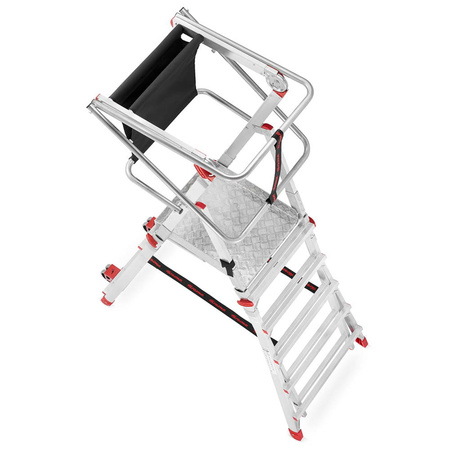 Drabina magazynowa jezdna FARAONE z wejściem jednostronnym (wysokość robocza: 310-418cm) 99679708