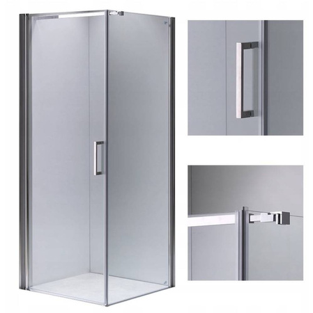 Kabina prysznicowa 80x80 szkło 6mm kwadrat 23178256