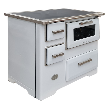 Kuchnia, angielka z piekarnikiem 7kW na drewno, bez płaszcza wodnego (kolor: biały) 50082687