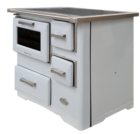 Kuchnia, angielka z piekarnikiem 7kW na drewno, bez płaszcza wodnego (kolor: biały) 50082687