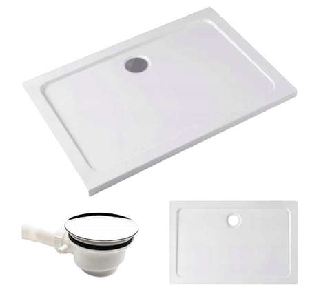 Calbati Brodzik slim prostokątny 100x80 akryl gruby+ syfon 23178207