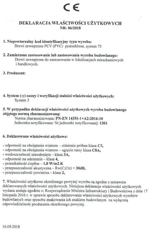 Drzwi zewnętrzne wejściowe (kolor: orzech, strona: lewa, szerokość: 100 cm) 54471902