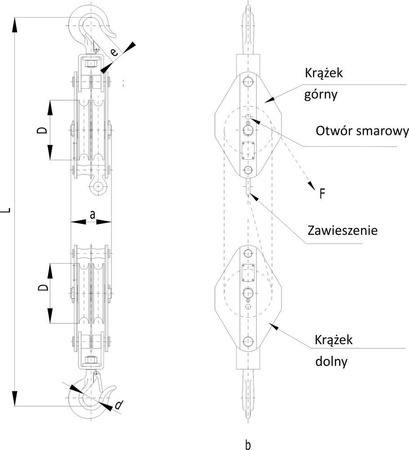 Wyciągarka linowa, bez liny (udźwig: 1 T) 22077096