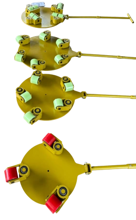 Rolki transportowe do maszyn TRETOS Delta rotacyjne 360°, 3 T (TR-3360) + podnośnik pazurowy TRETOS Recon 10 T (TR-10050) za 1 zł