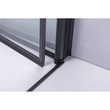 Kabina prysznicowa kwadratowa 80x80 cm Czarna 23181733