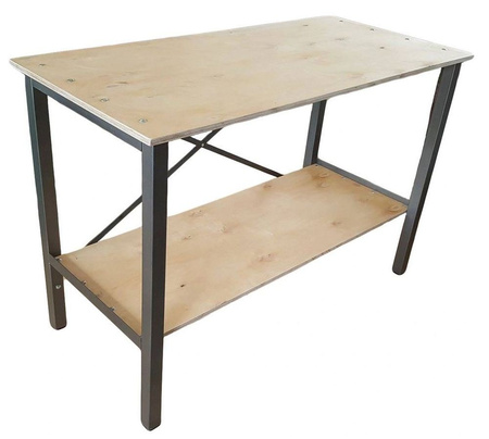 Stół warsztatowy narzędziowy stabilny wyk. profil (obciążenie: 150 kg, wymiary: 850x600x1250 mm) 18276598