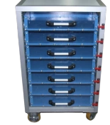 Specjalistyczny wózek warsztatowy poliwęglanowo-aluminiowy 7 szuflad (wymiary: 680x460x1425 mm) 16083242