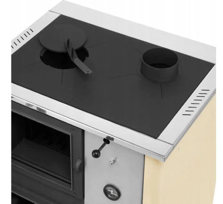 Kuchnia węglowa kocioł CO z płaszczem wodnym 12-14kW, do wyboru: kolor kuchni (średnica wylotu spalin: 120 mm) - spełnia anty-smogowy EkoProjekt 99681703