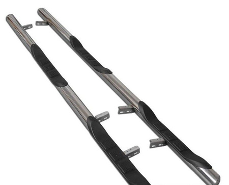 Orurowanie ze stopniami z zagłębieniami - Opel Vivaro 2002-2014 long 3 stopnie 01656383