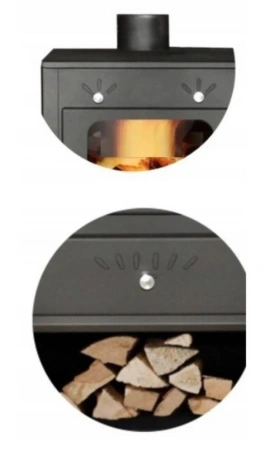 Piec stalowy wolnostojący z płaszczem wodnym 5/7 kW - spełnia anty-smogowy EkoProjekt 04482054