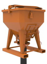 Pojemnik z wylewem prostym + rękaw 2 metry + obejma (pojemność: 0,75 - 2,0 m3) 25282171