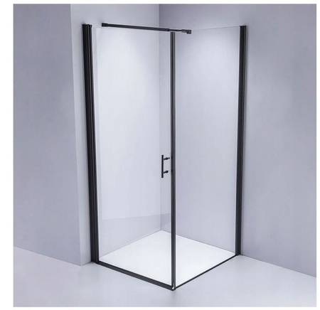 Kabina prysznicowa 80x80 szkło 6mm kwadrat czarna 23178217