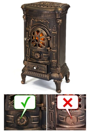 Piec koza żeliwny 8-10kW (kolor: brąz) - spełnia anty-smogowy EkoProjekt 04483309