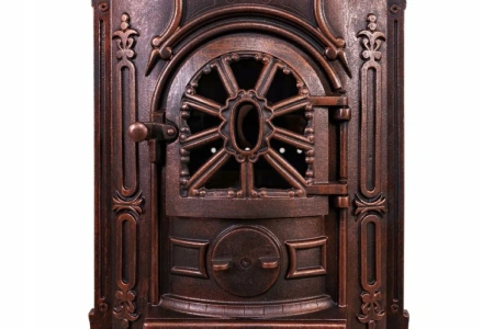 Piec wolnostojący żeliwny 6,5-9kW na drewno (kolor: złoty, średnica wylotu spalin: 120mm) - spełnia anty-smogowy EkoProjekt 65882963