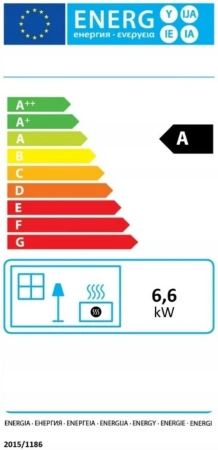 Piec koza żeliwny kominek kominkowy, płyta do gotowania 6,6kW - spełnia anty-smogowy EkoProjekt 04483108