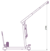 HYDIA Żuraw hydrauliczny ręczny z przeciwwagą (udźwig: od 130 do 300 kg) 61755419
