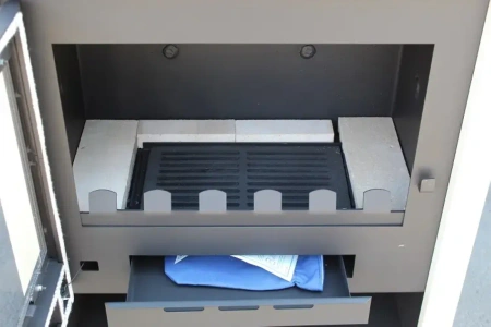 Piec piecyk kominek na drewno 13kW z płaszczem wodnym (kolor: kość słoniowa) - spełnia anty-smogowy EkoProjekt 48282273