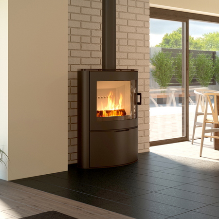 Piec wolnostojący koza 10kW AB S 2 z wylotem spalin fi 150 - spełnia anty-smogowy EkoProjekt 30055019