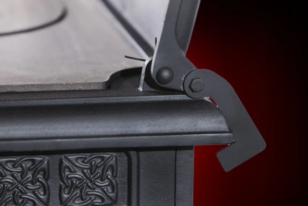 Piec piecyk koza żeliwny 12,8kW z płytą grzewczą (kolor: czarny) spełnia anty-smogowy EkoProjekt 04480186