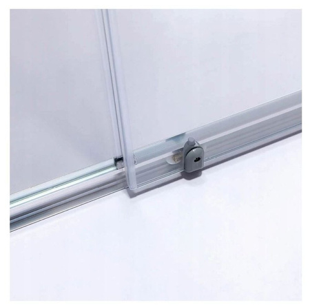 Drzwi prysznicowe 120cm przesuwne ścianka szkło 6mm 23178238