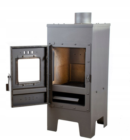 Piec wolnostojący stalowy 7,5kW na drewno (średnica wylotu spalin: 120mm) - spełnia anty-smogowy EkoProjekt 65882980