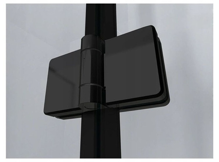 Kabina prysznicowa 80x80  black składana 6mm 23178210