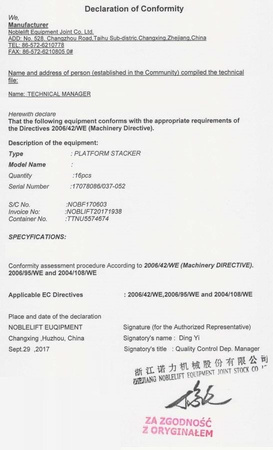 Wózek podnośnikowy z platformą (udźwig: 400 kg, wymiary platformy: 650x576 mm, wysokość podnoszenia min/max: 85-1500 mm) 00546102